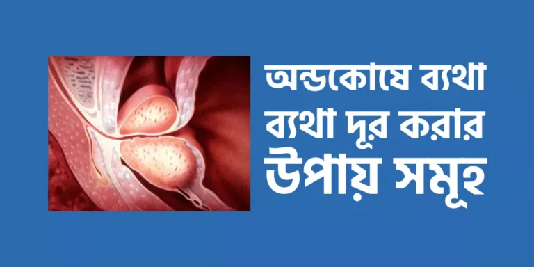 অন্ডকোষে ব্যথা দূর করার উপায় সমূহ