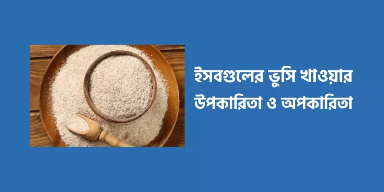 ইসবগুলের ভুসি খাওয়ার উপকারিতা ও অপকারিতা