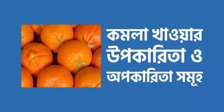 কমলা খাওয়ার উপকারিতা ও অপকারিতা সমূহ